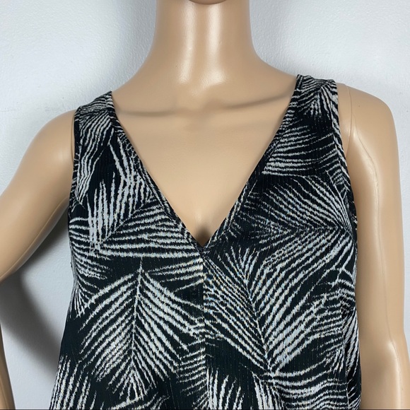 NEW MICHAEL MICHAEL KORS METALLIC PALM LEAF PRINT JUMPSUIT - Picture 3 of 6